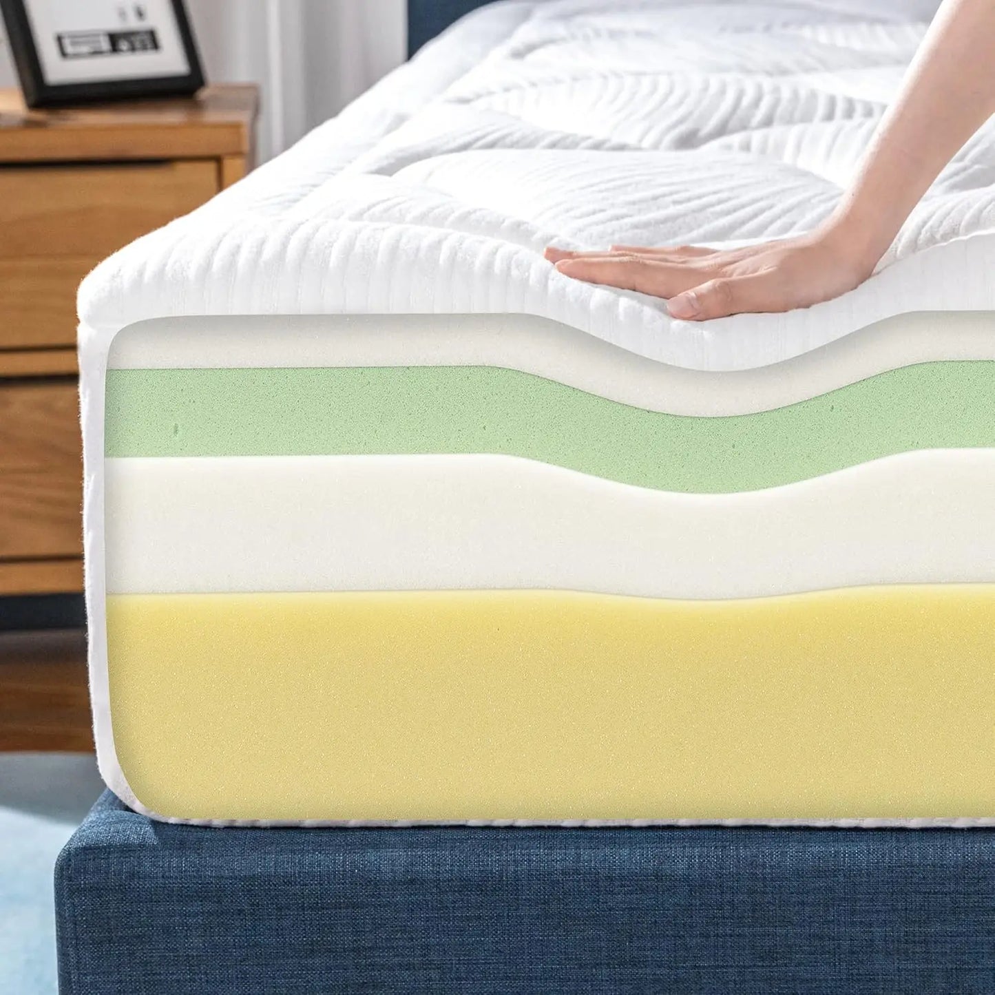 12 Inch Cloud Memory Foam Mattress, Full, Fiberglass Free, Pressure Re